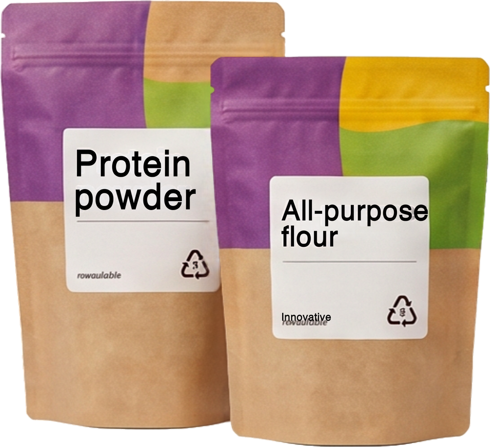 MeloPack recyclable Dry Powders packaging